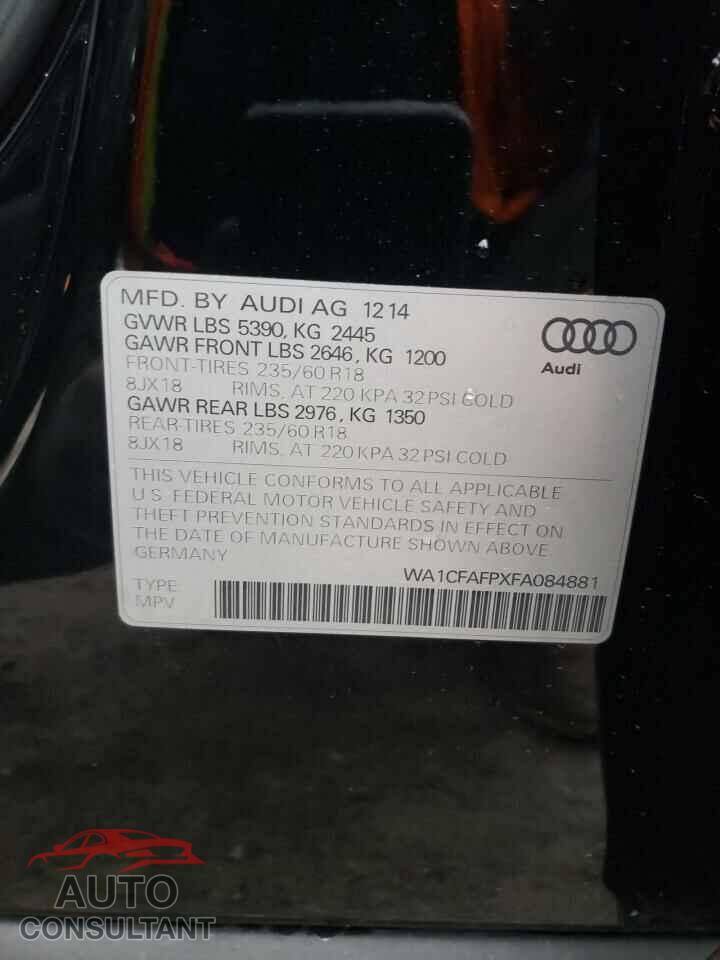AUDI Q5 2015 - WA1CFAFPXFA084881