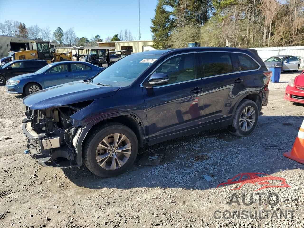 TOYOTA HIGHLANDER 2016 - 5TDZKRFHXGS137330