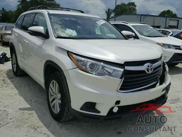 TOYOTA HIGHLANDER 2015 - 5TDZKRFH3FS098644