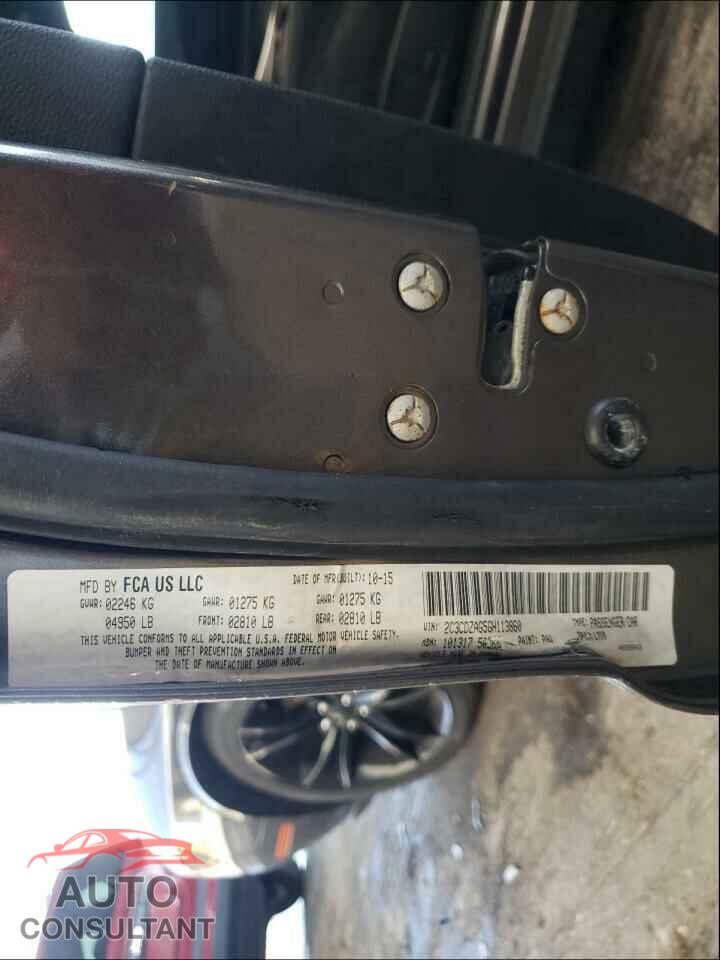 DODGE CHALLENGER 2016 - 2C3CDZAG5GH113860