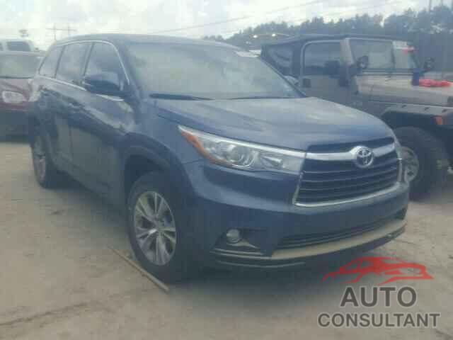 TOYOTA HIGHLANDER 2015 - 5TDZKRFH7FS092507