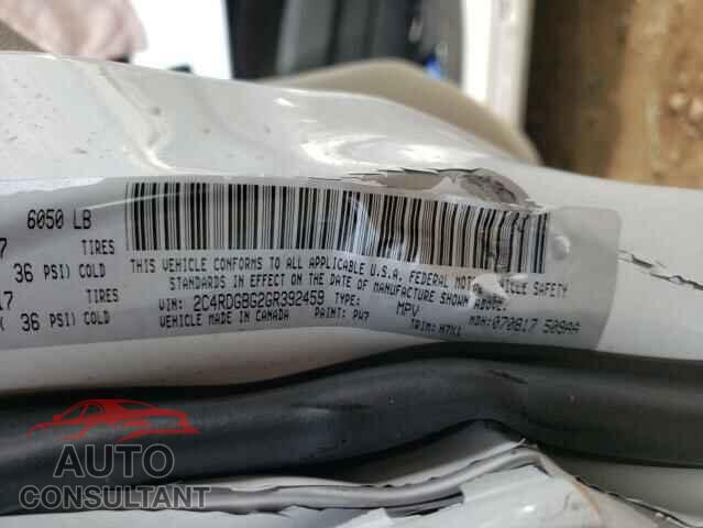 DODGE CARAVAN 2016 - 2C4RDGBG2GR392459