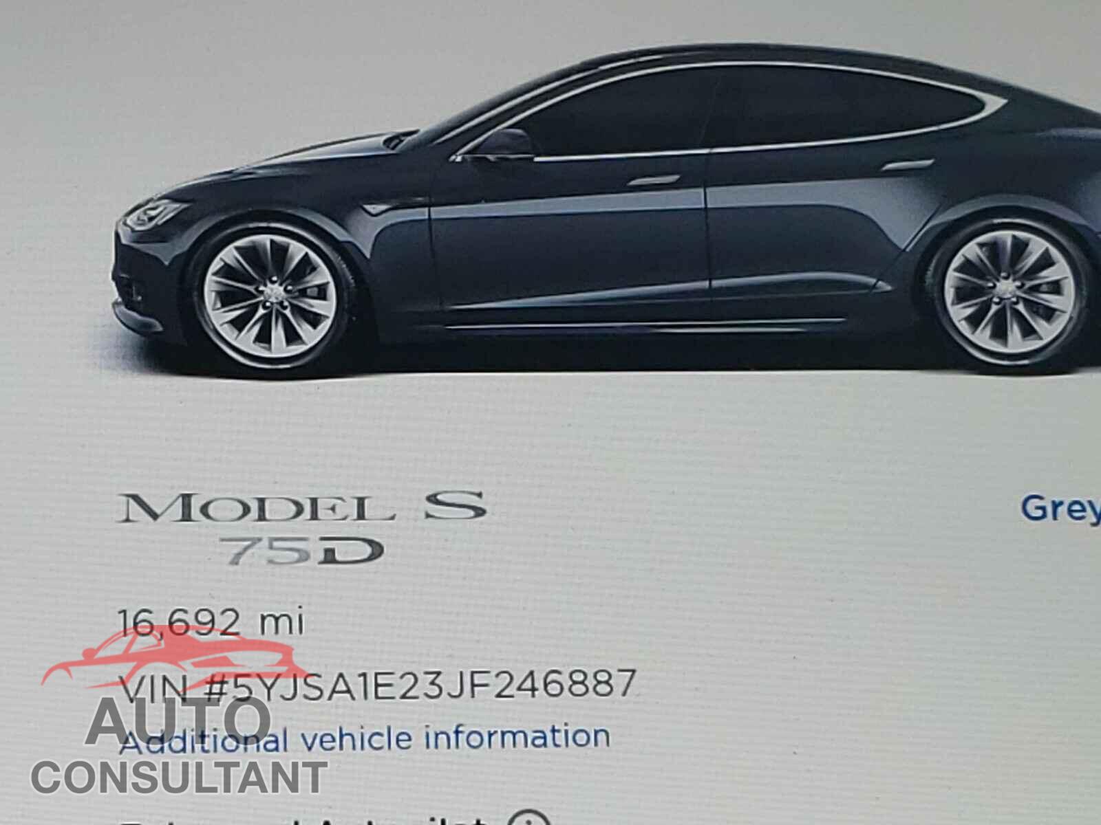 TESLA MODEL S 2018 - 5YJSA1E23JF246887