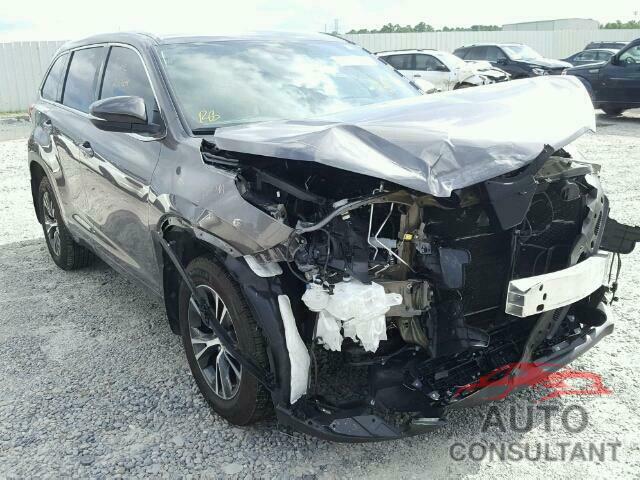 TOYOTA HIGHLANDER 2017 - 5TDZZRFH3HS228792