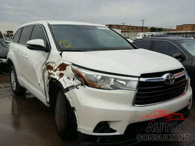 TOYOTA HIGHLANDER 2015 - 5TDZKRFH6FS075049