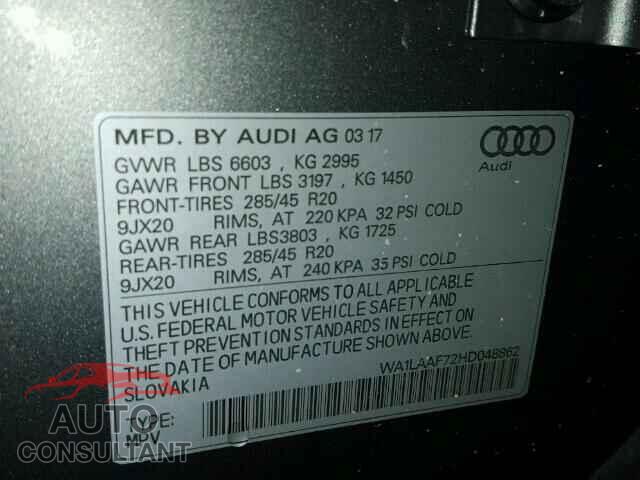 AUDI Q7 2017 - 2G1105SA8G9176567
