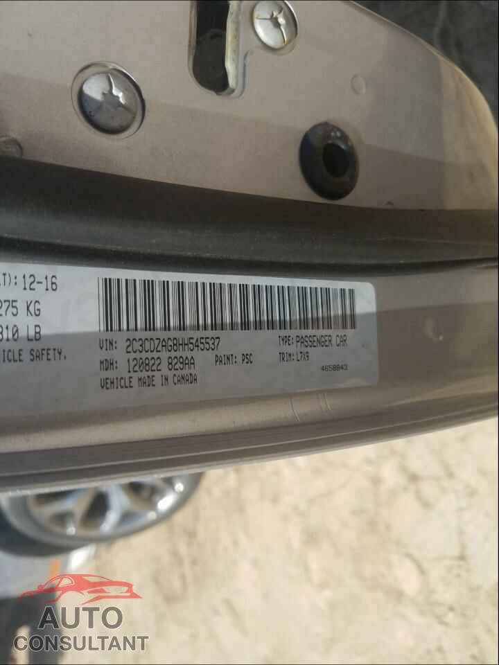 DODGE CHALLENGER 2017 - 2C3CDZAG8HH545537