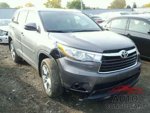 TOYOTA HIGHLANDER 2015 - 5TDDKRFH9FS106997