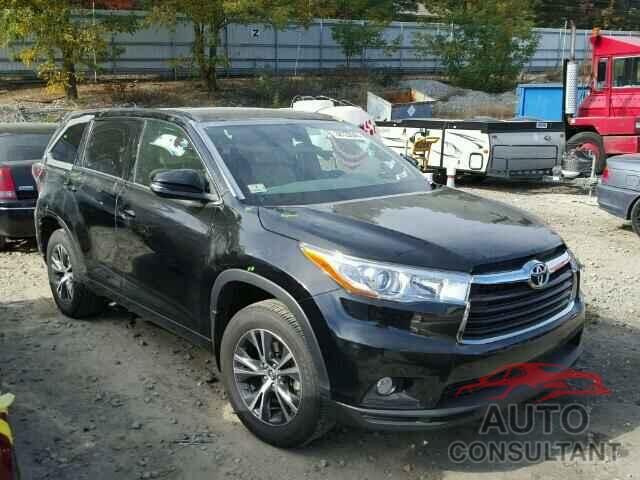 TOYOTA HIGHLANDER 2016 - 5TDJKRFH2GS258950
