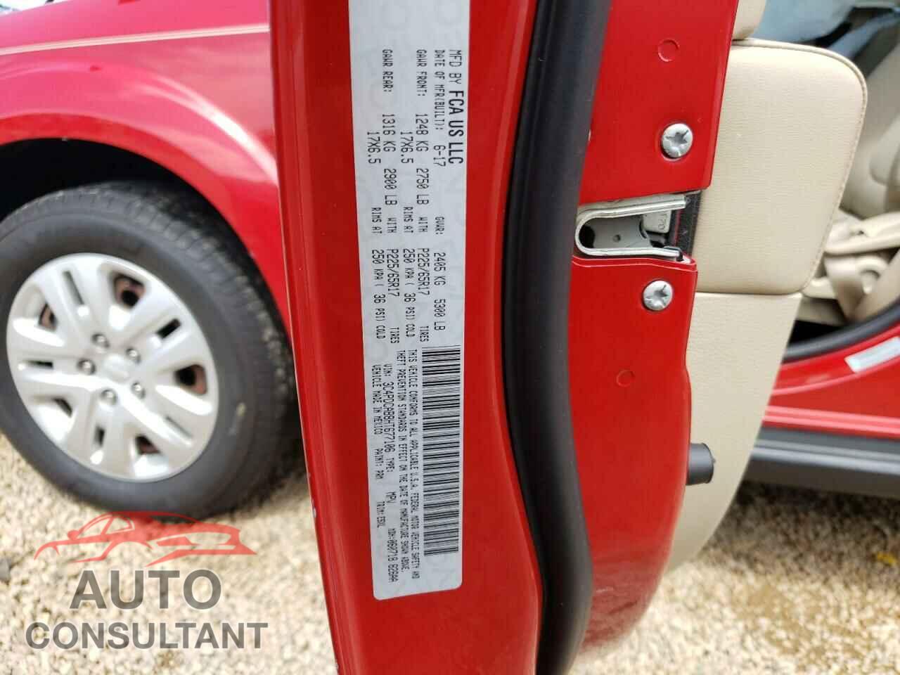 DODGE JOURNEY 2017 - 3C4PDCAB8HT677106