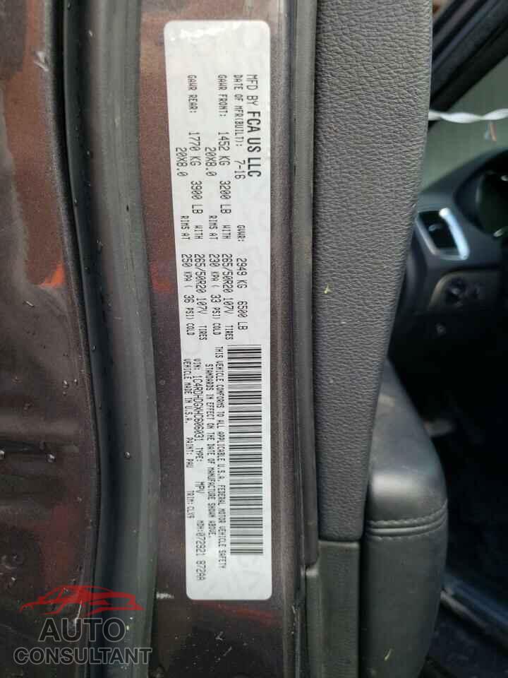 DODGE DURANGO 2017 - 1C4RDHDGXHC606031