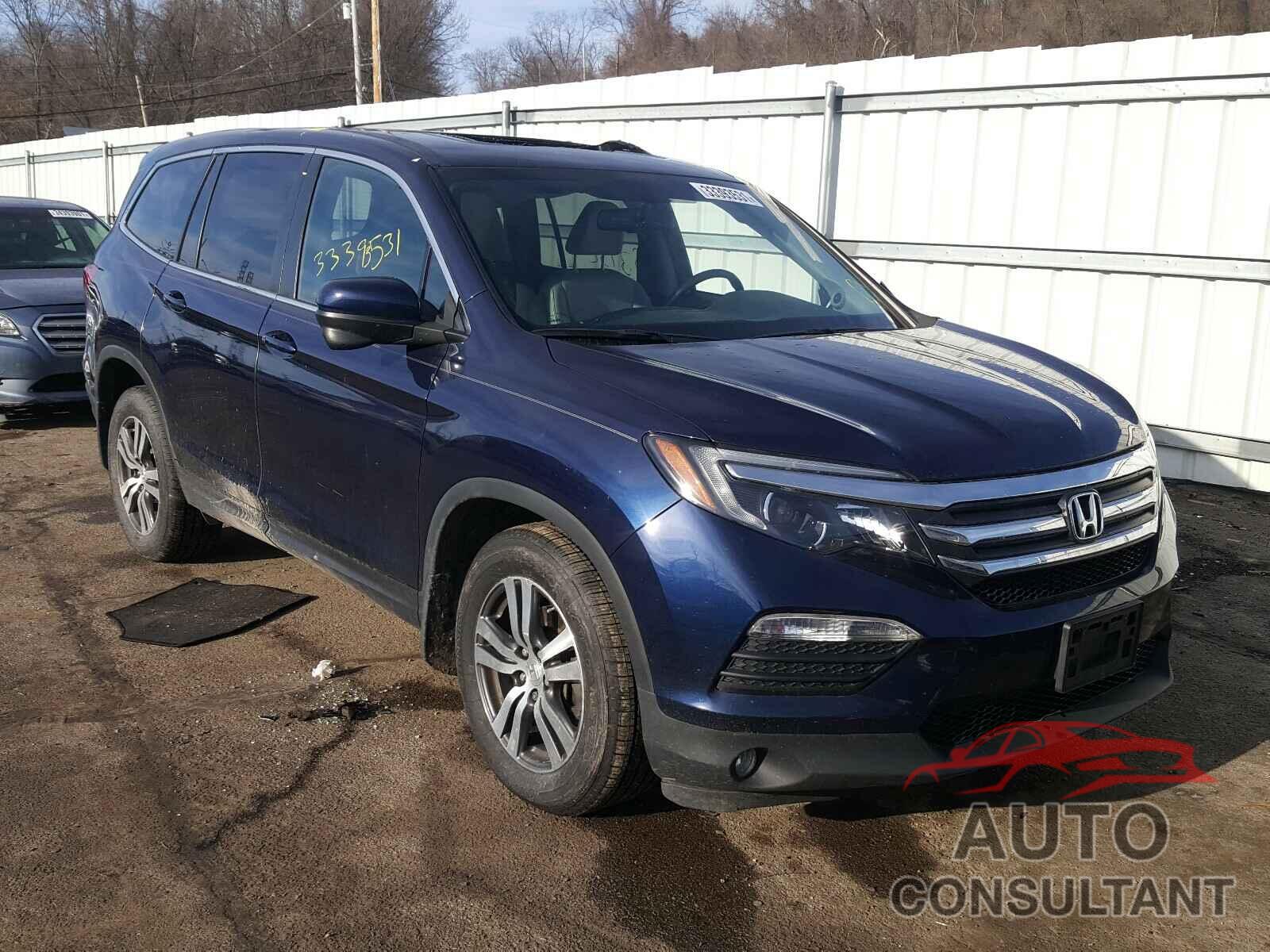HONDA PILOT 2017 - 5FNYF5H59HB043070