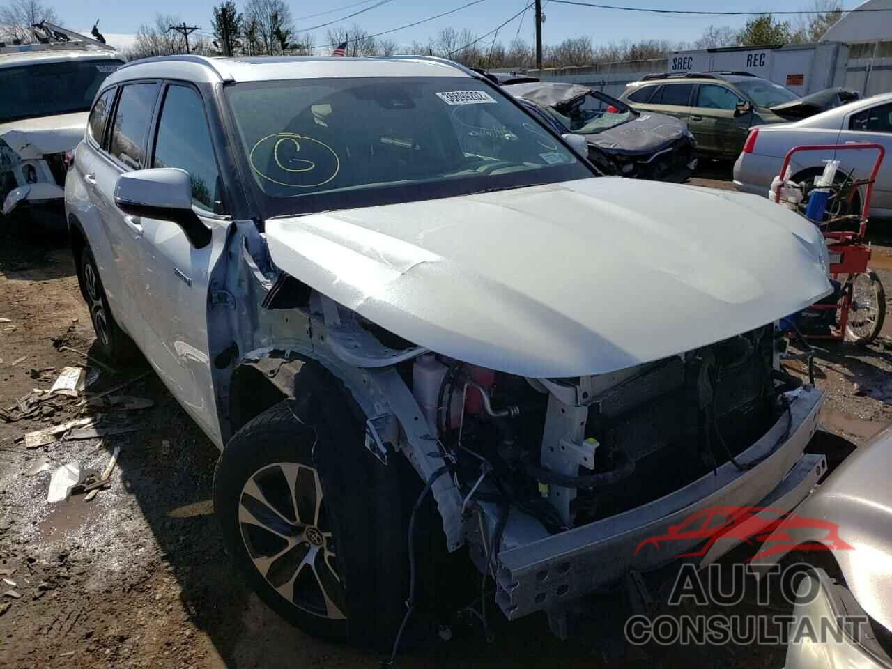 TOYOTA HIGHLANDER 2021 - 5TDHBRCH7MS522744