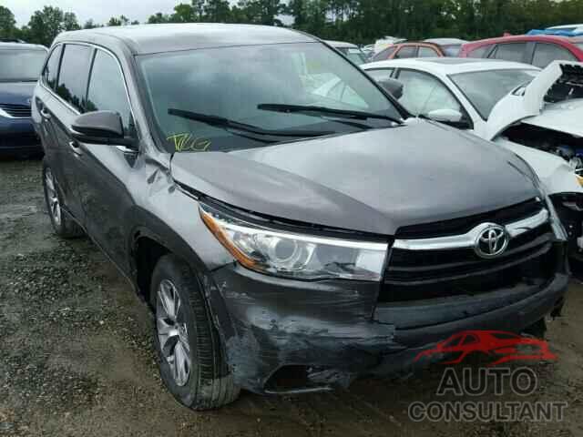 TOYOTA HIGHLANDER 2016 - 5TDZKRFH0GS143041