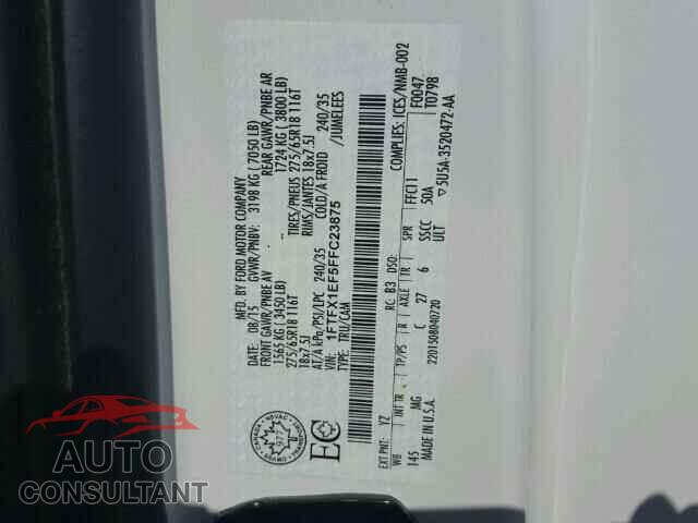 FORD F150 2015 - 1FTFX1EF5FFC23875