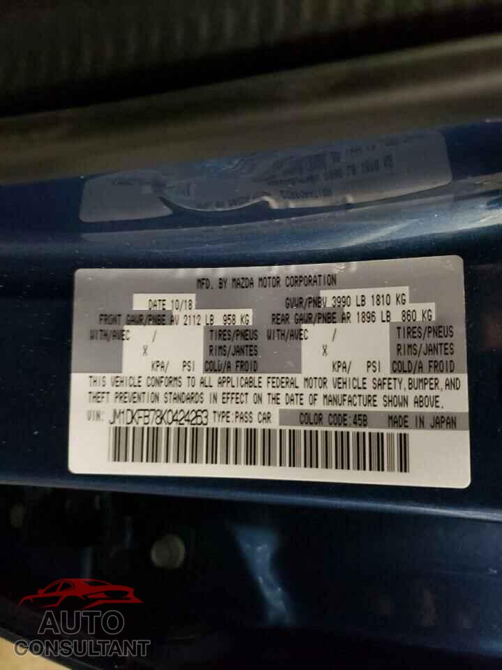 MAZDA CX-3 2019 - JM1DKFB78K0424263