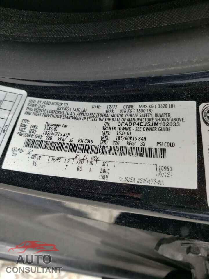 FORD FIESTA 2018 - 3FADP4EJ5JM102033