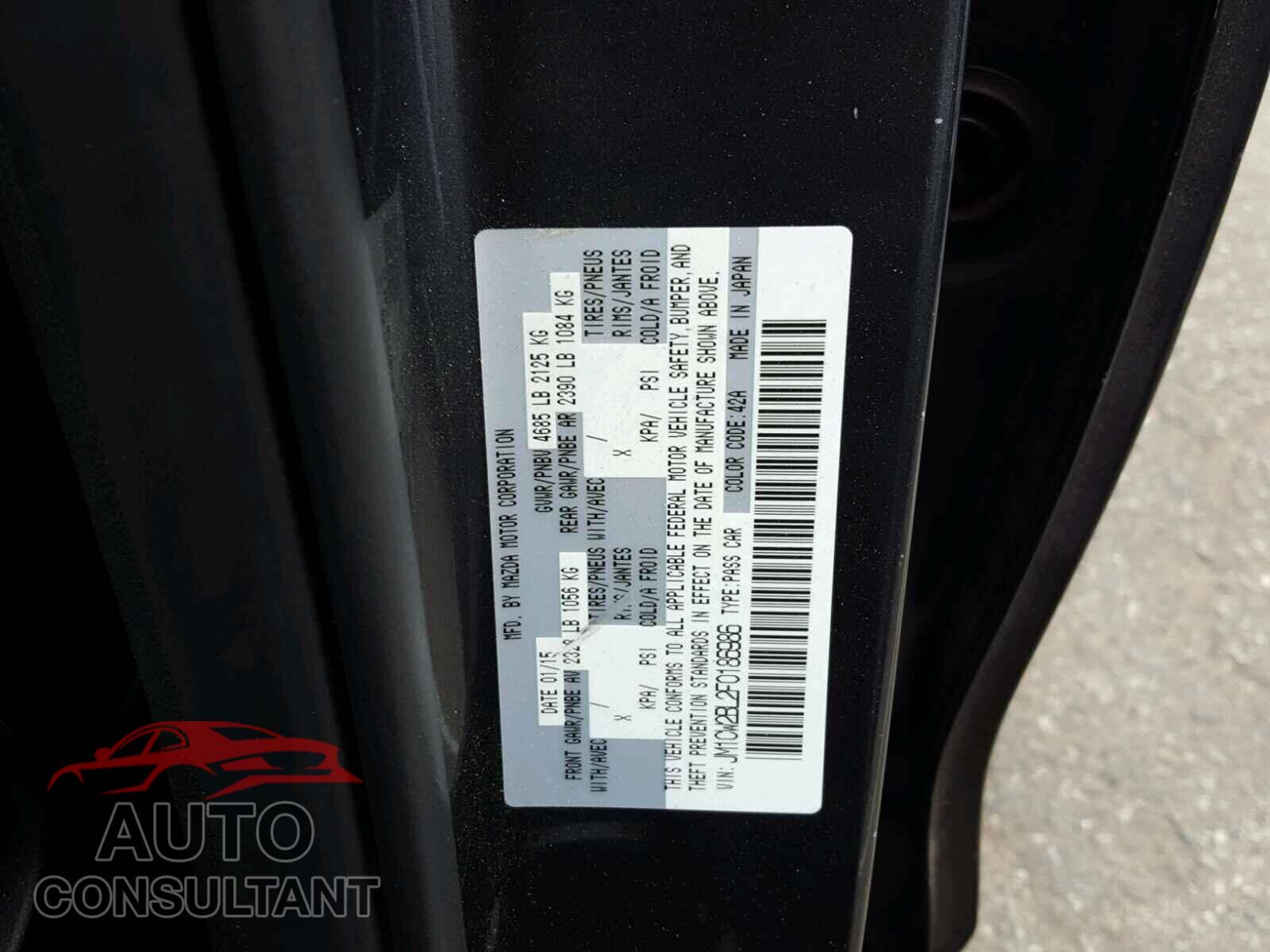 MAZDA 5 2015 - JM1CW2BL2F0186986