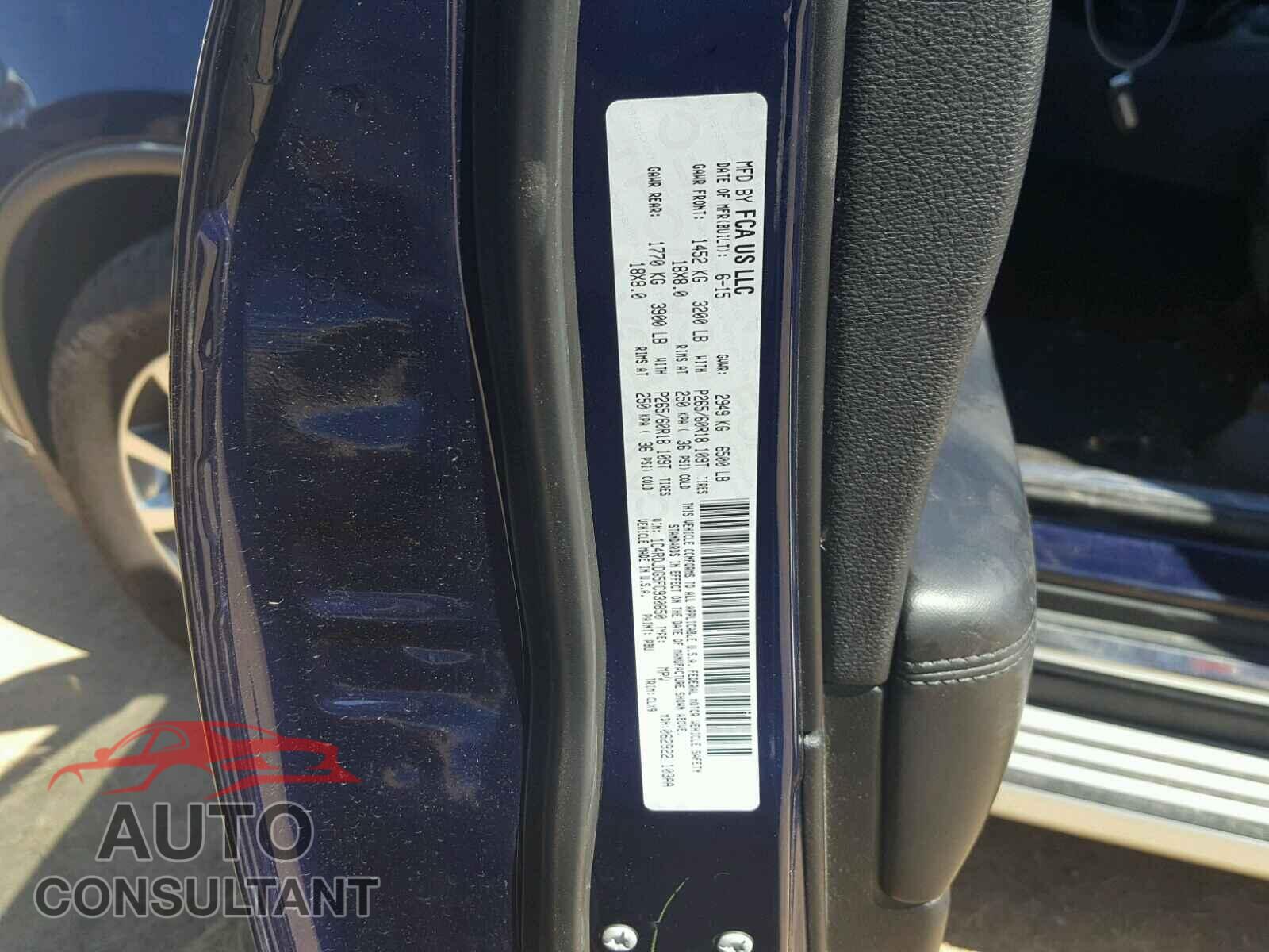 DODGE DURANGO 2015 - 1C4RDJDG5FC930850