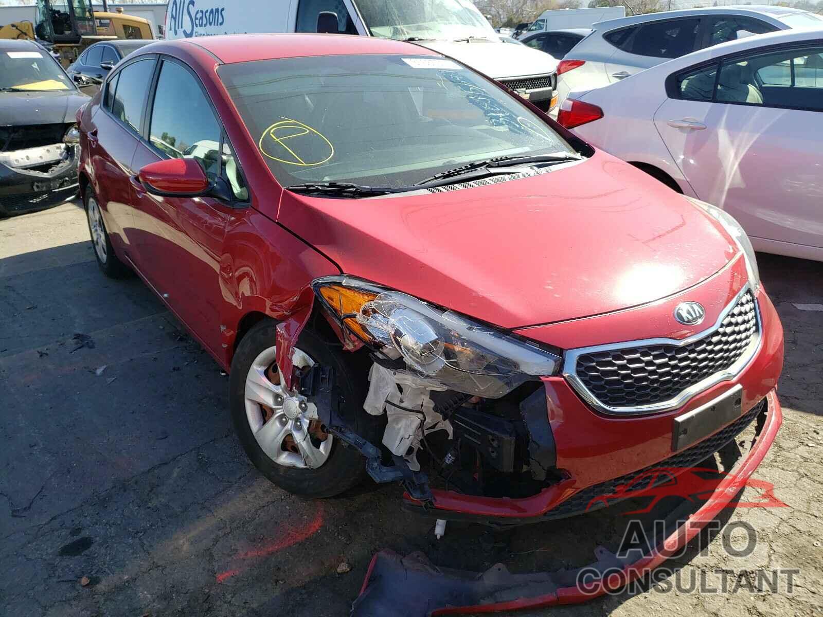 KIA FORTE 2016 - KNAFK4A68G5590232