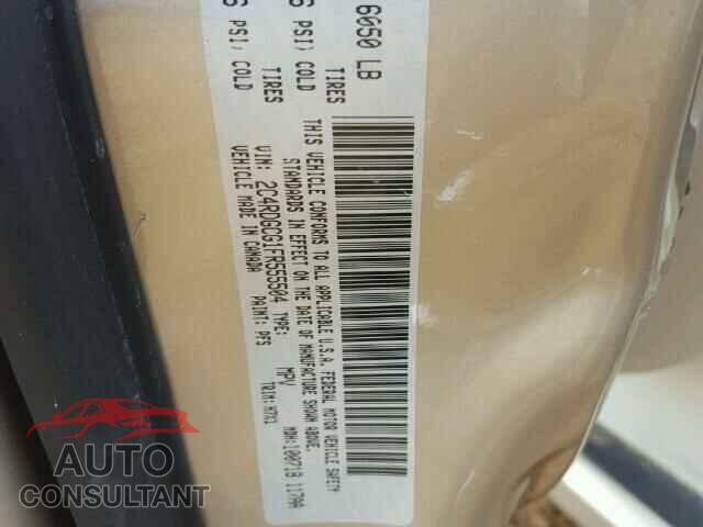 DODGE CARAVAN 2015 - 2C4RDGCG1FR555504