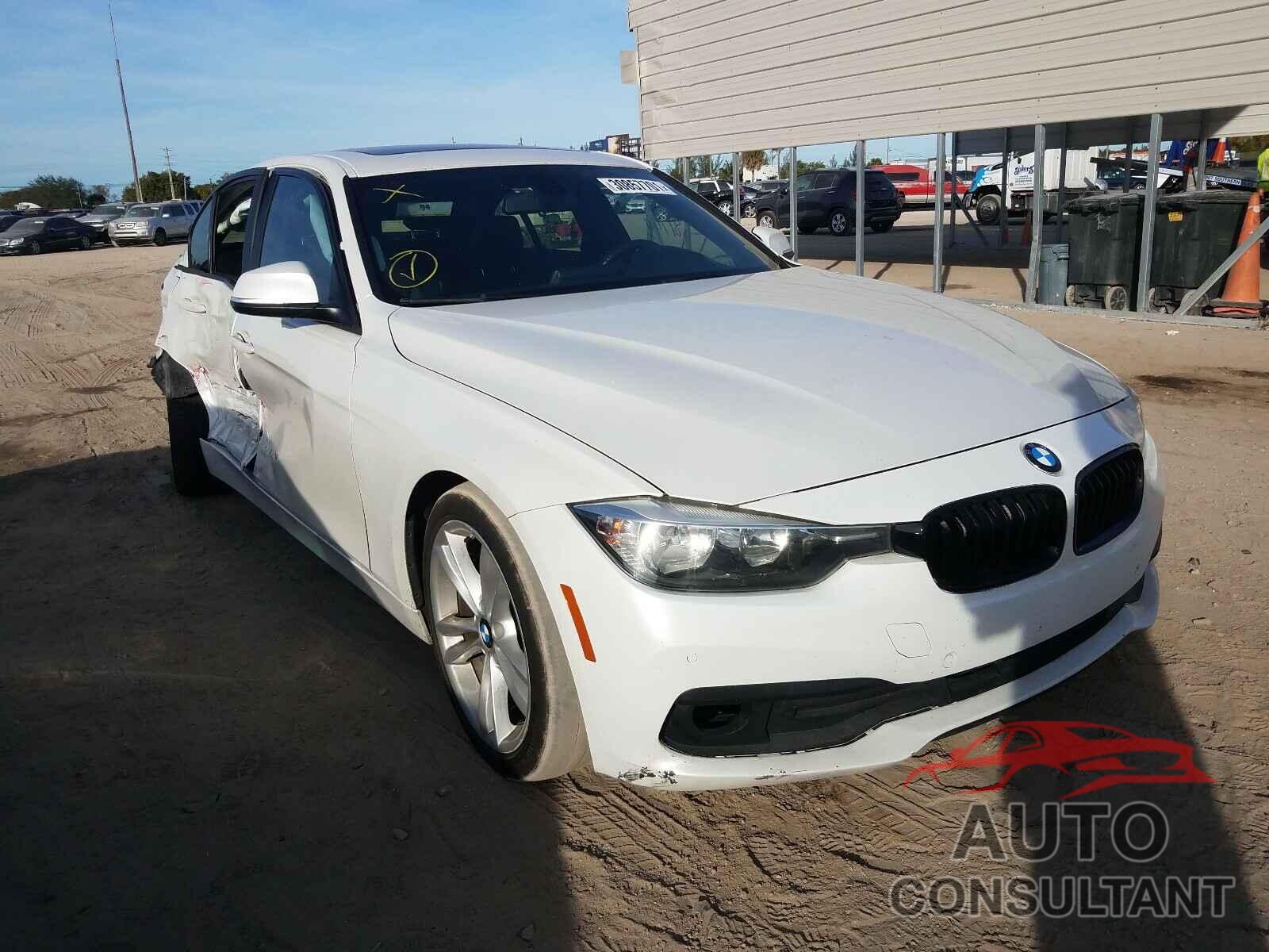 BMW 3 SERIES 2017 - WBA8E1G58HNU12772