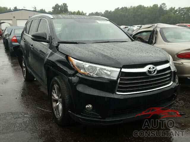 TOYOTA HIGHLANDER 2015 - 5TDJKRFH8FS192354
