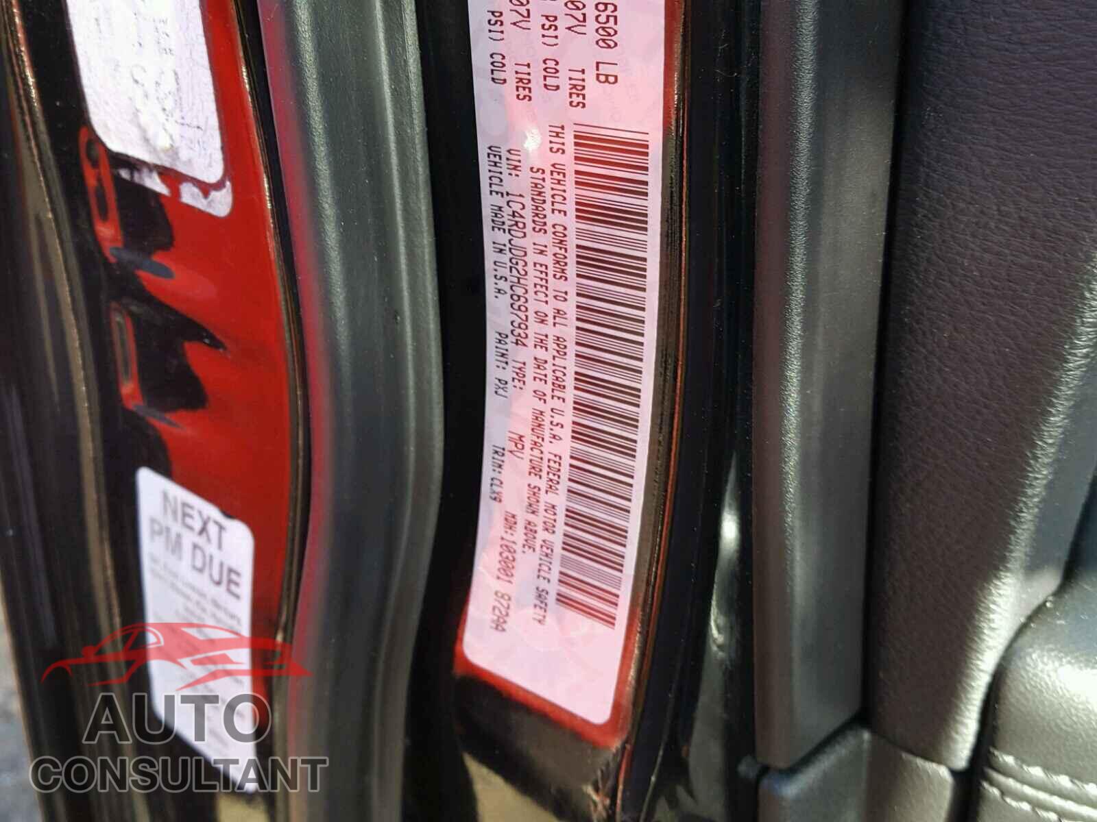 DODGE DURANGO GT 2017 - 1C4RDJDG2HC697934