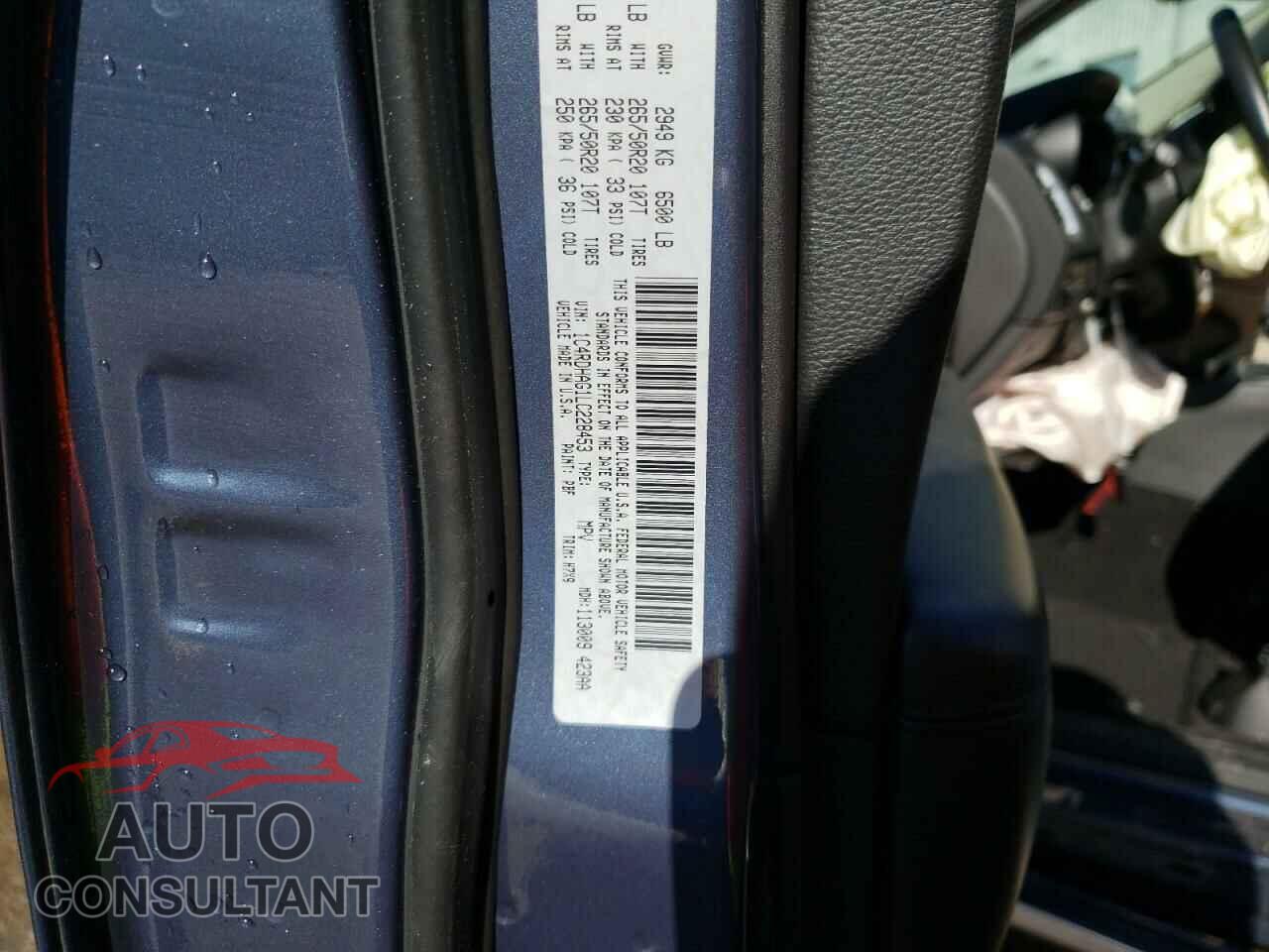 DODGE DURANGO 2020 - 1C4RDHAG1LC228453