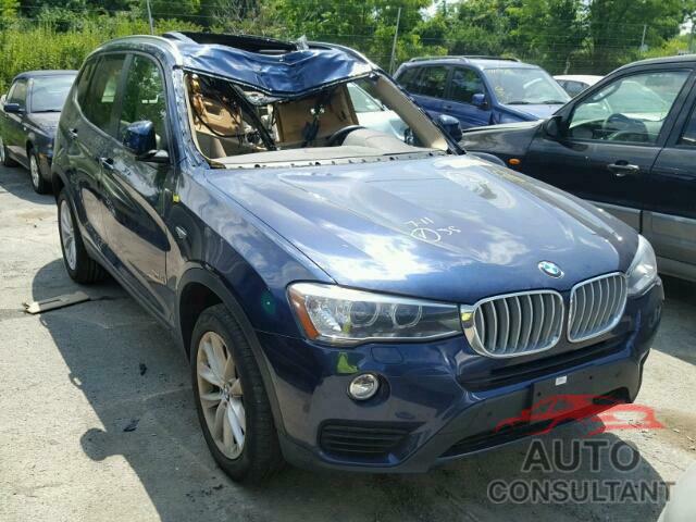 BMW X3 2016 - 5UXWX9C55G0D87383
