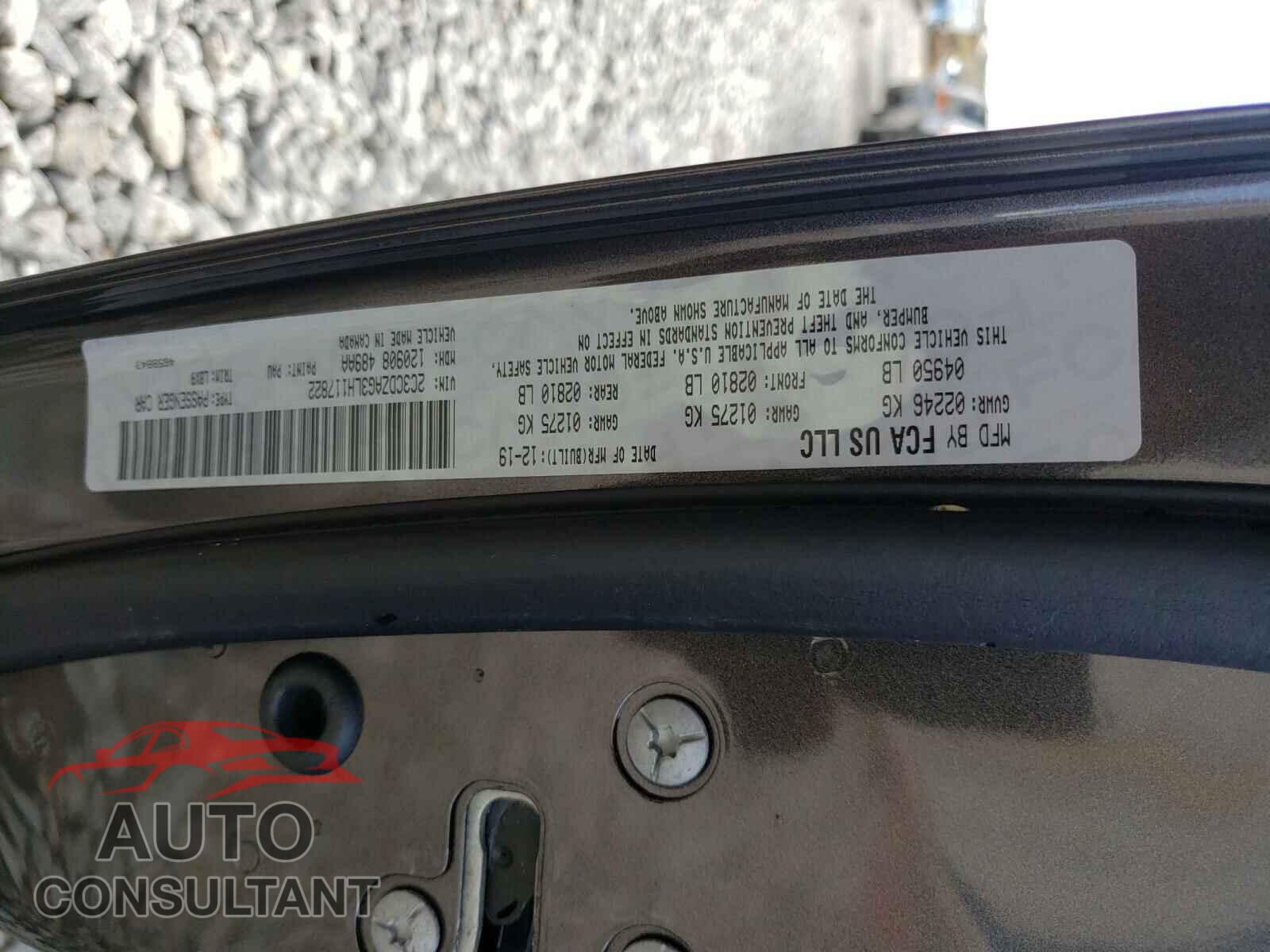 DODGE CHALLENGER 2020 - 2C3CDZAG3LH117822
