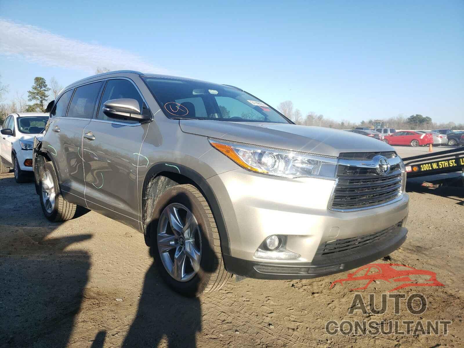 TOYOTA HIGHLANDER 2016 - 5TDDKRFH6GS329760