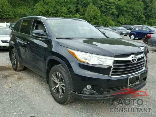 TOYOTA HIGHLANDER 2016 - 5TDJKRFHXGS233133