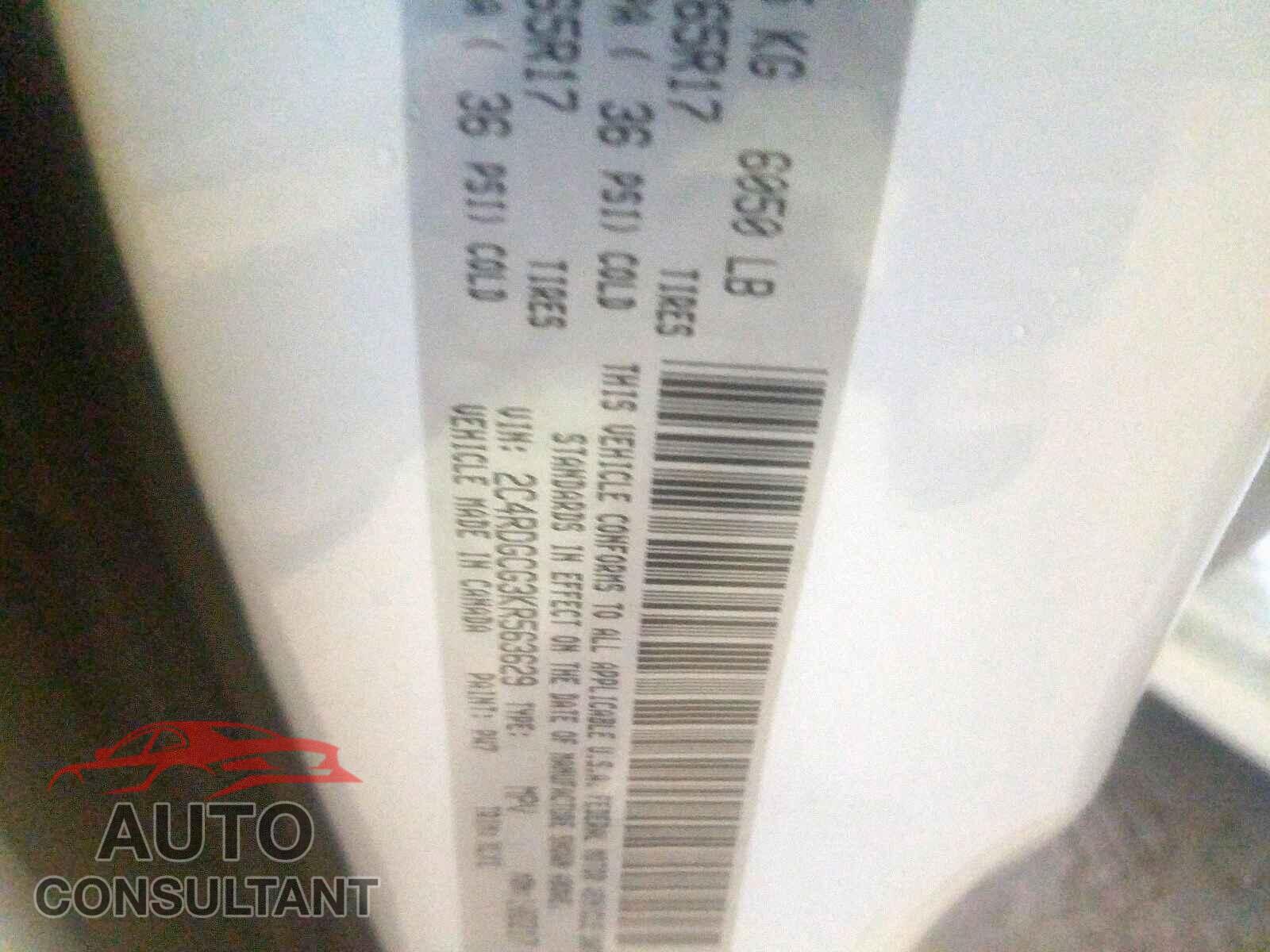 DODGE CARAVAN 2019 - 5YFBURHE8GP496344