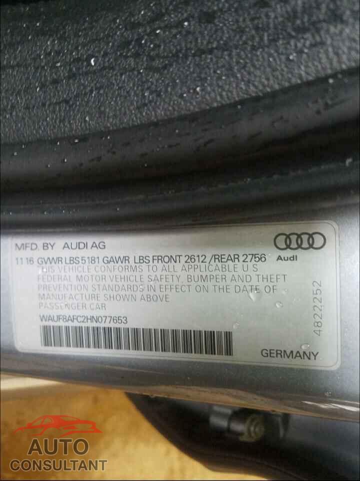 AUDI A6 2017 - WAUF8AFC2HN077653
