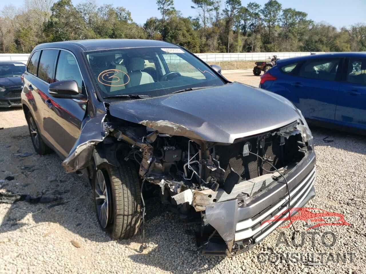 TOYOTA HIGHLANDER 2017 - 5TDZZRFH1HS231898
