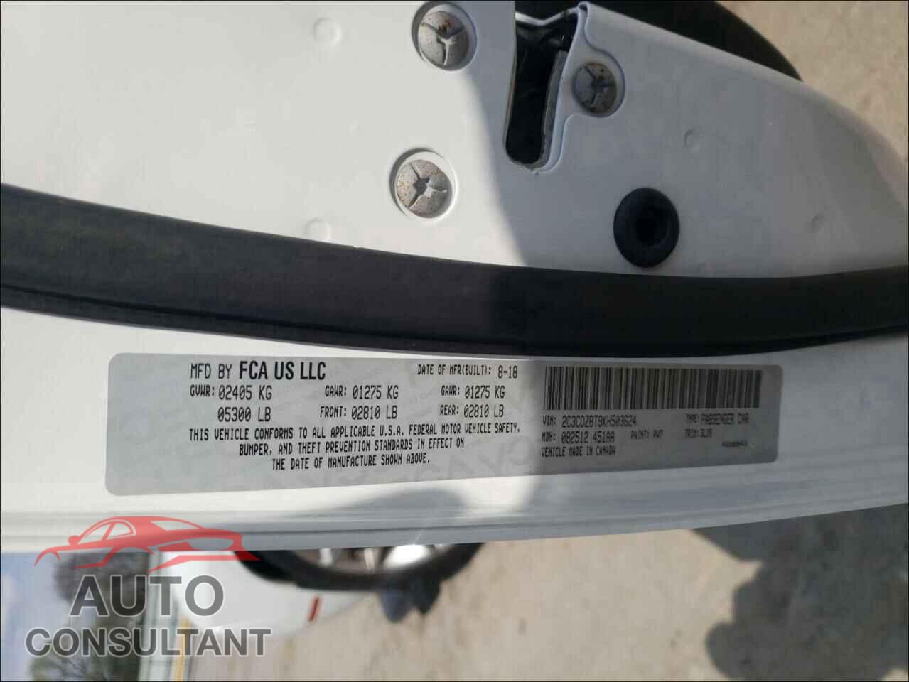 DODGE CHALLENGER 2019 - 2C3CDZBT9KH503624