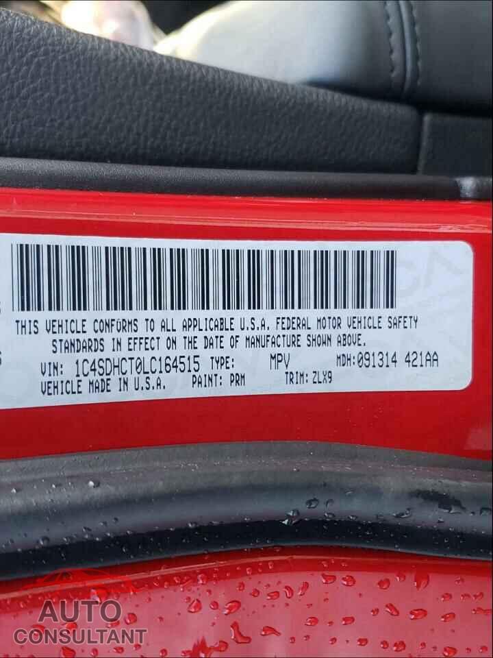 DODGE DURANGO 2020 - 1C4SDHCT0LC164515