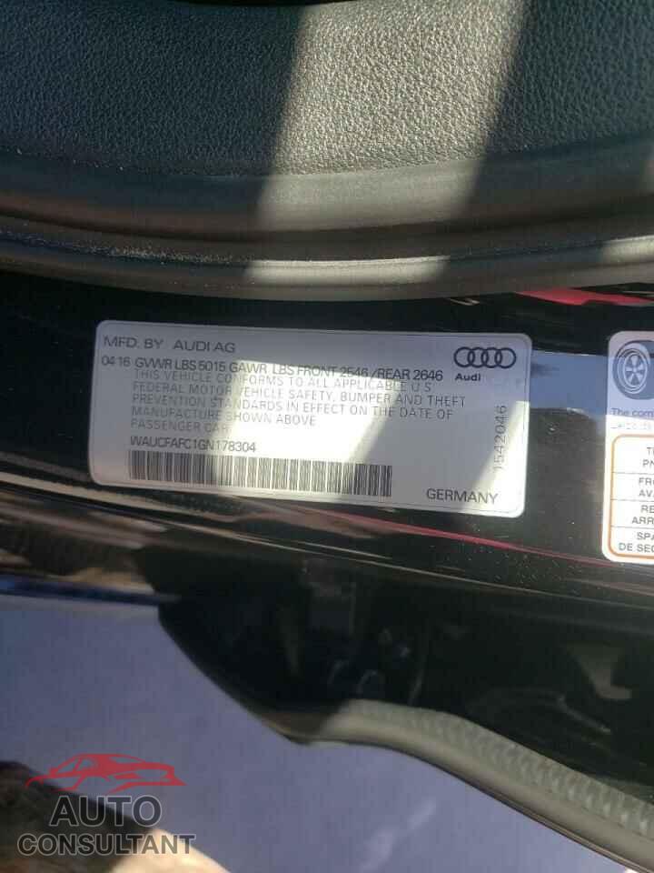 AUDI A6 2016 - WAUCFAFC1GN178304