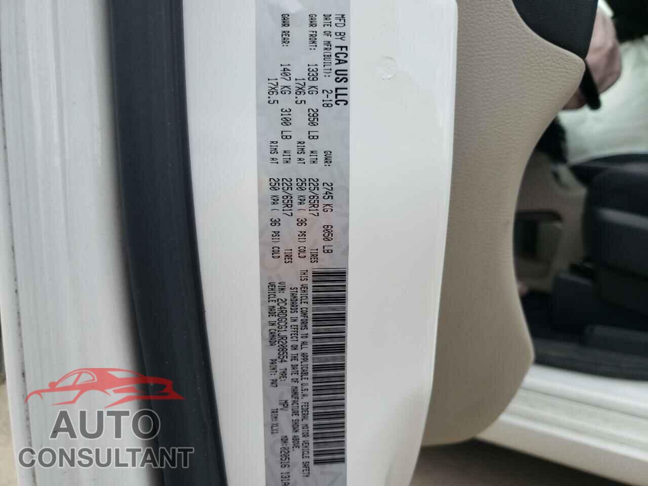 DODGE GRAND CARA 2018 - 2C4RDGCG1JR208554