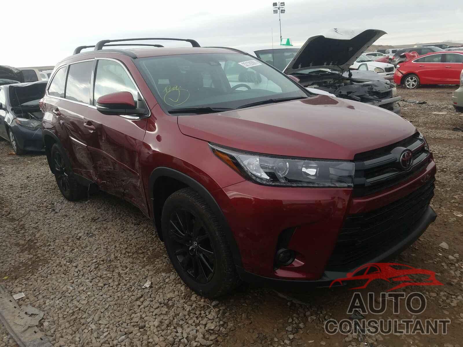 TOYOTA HIGHLANDER 2019 - 5TDJZRFHXKS574228