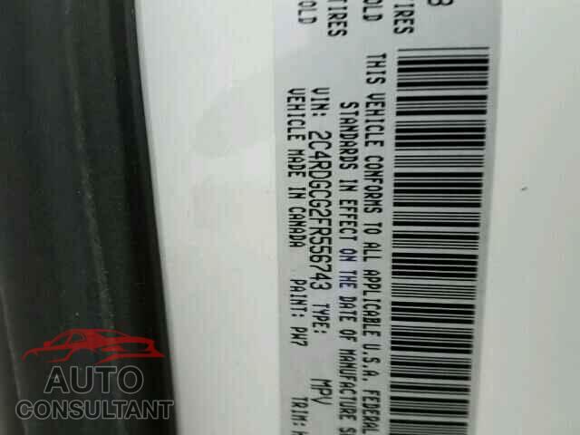 DODGE CARAVAN 2015 - 2C4RDGCG2FR556743