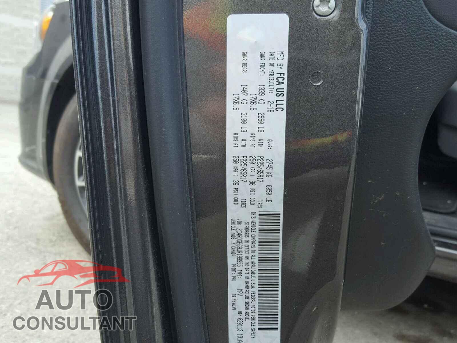 DODGE CARAVAN 2018 - 2C4RDGEG9JR199955