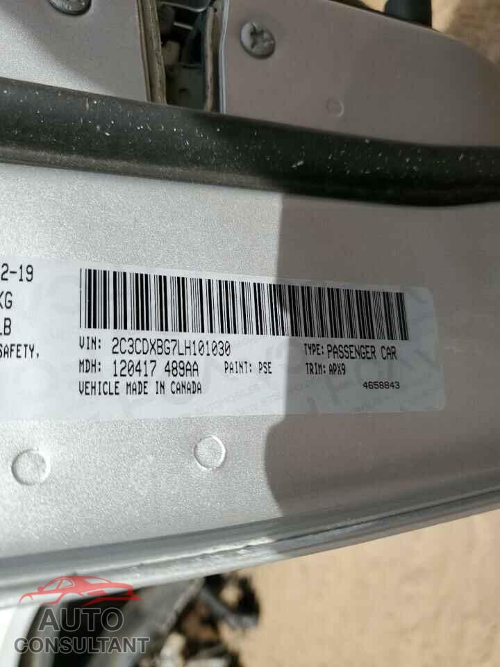 DODGE CHARGER 2020 - 2C3CDXBG7LH101030