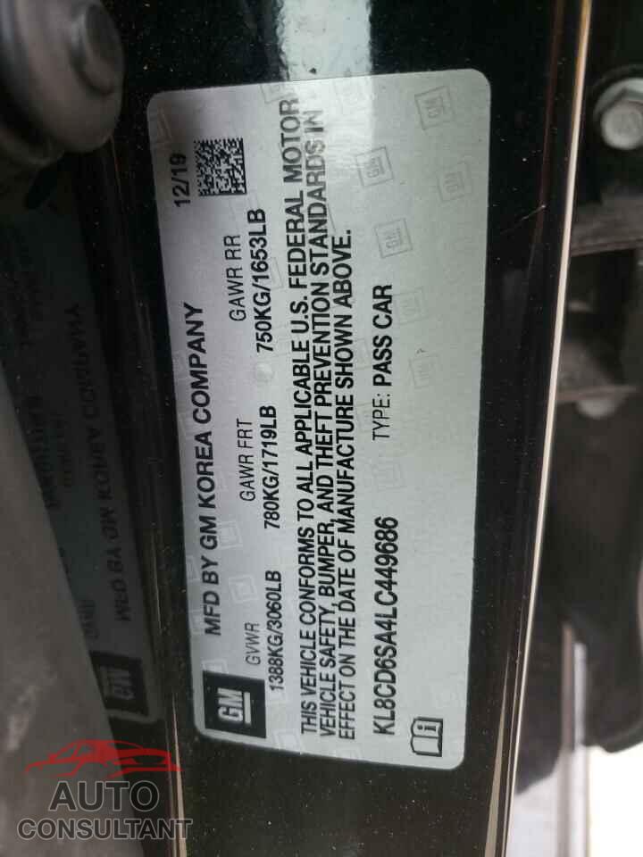 CHEVROLET SPARK 2020 - KL8CD6SA4LC449686