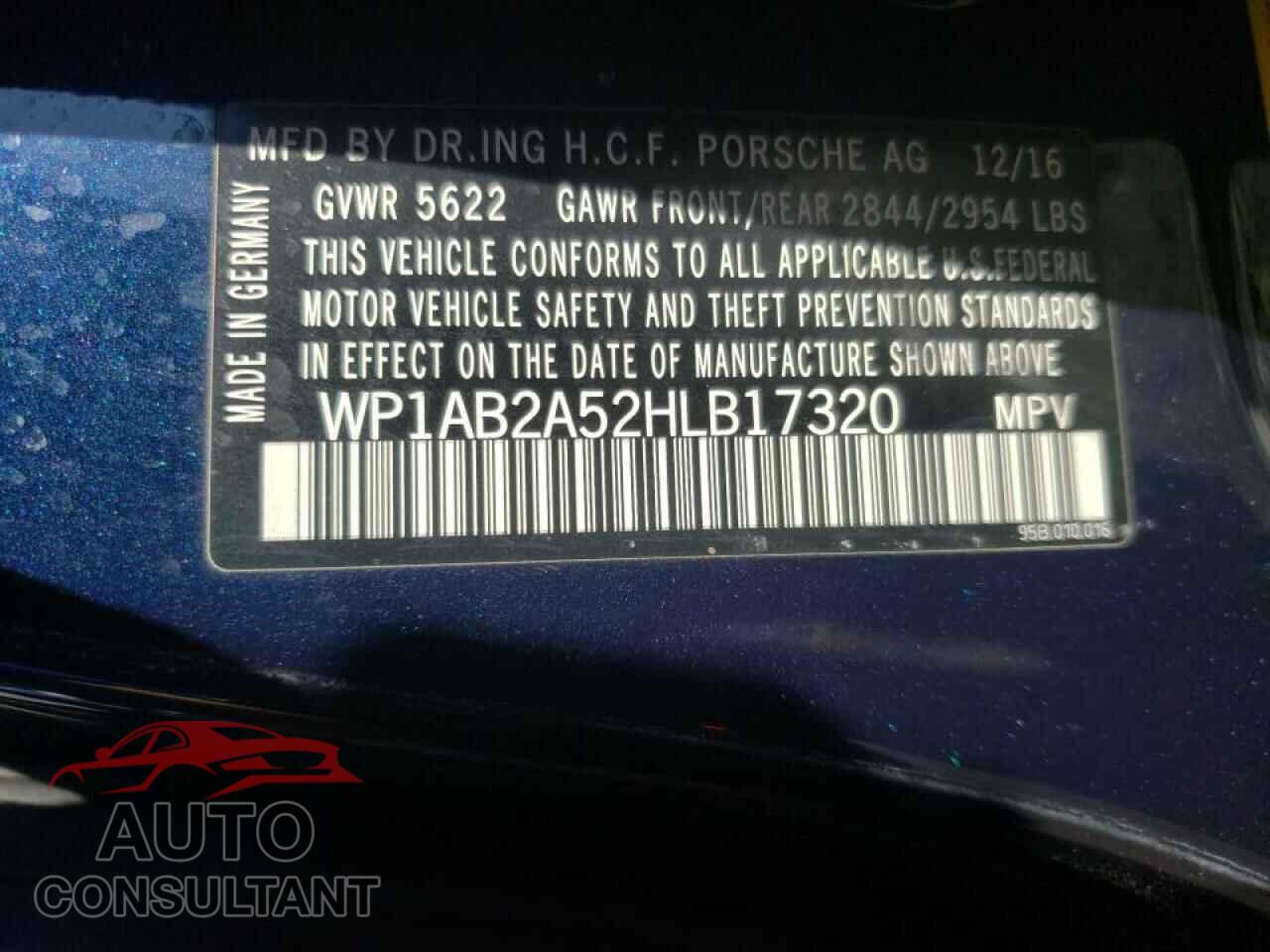 PORSCHE MACAN 2017 - WP1AB2A52HLB17320