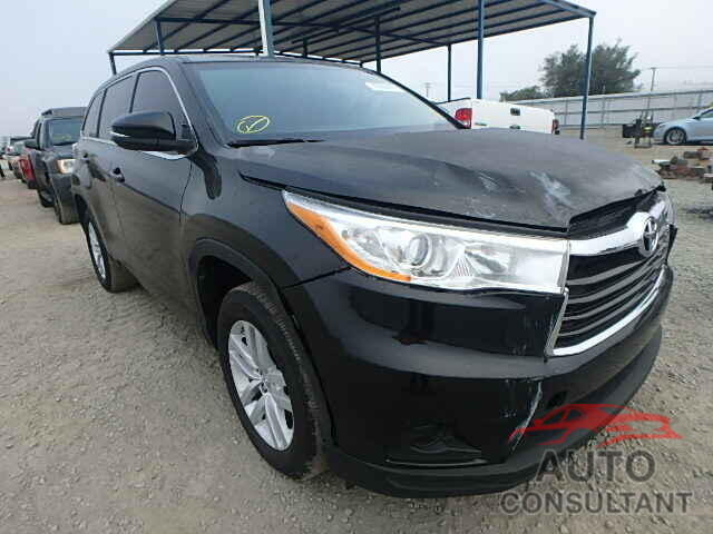 TOYOTA HIGHLANDER 2015 - 5TDZARFH7FS010228