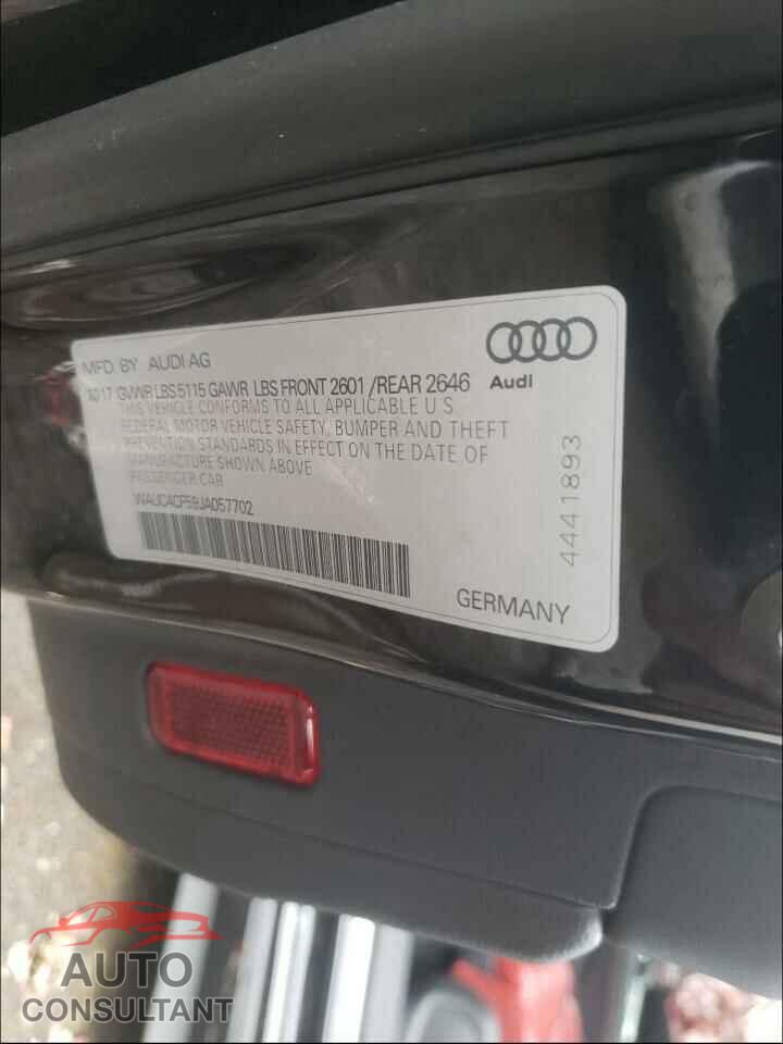 AUDI S5/RS5 2018 - WAUC4CF59JA057702