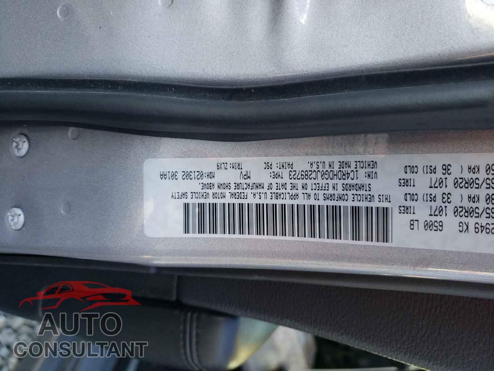 DODGE DURANGO 2018 - 1C4RDHDG0JC289723