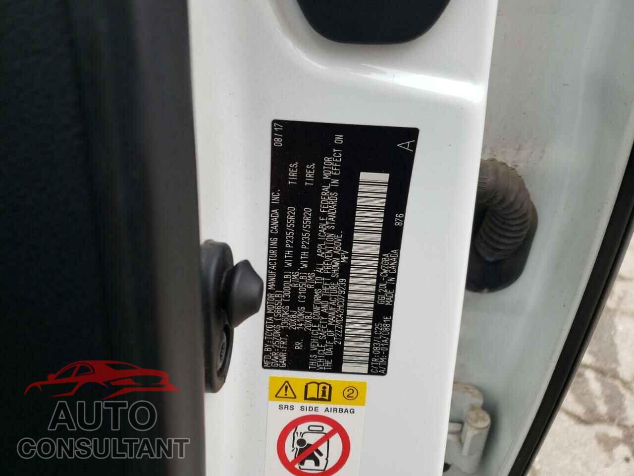 LEXUS RX350 2017 - 2T2ZZMCA2HC079239